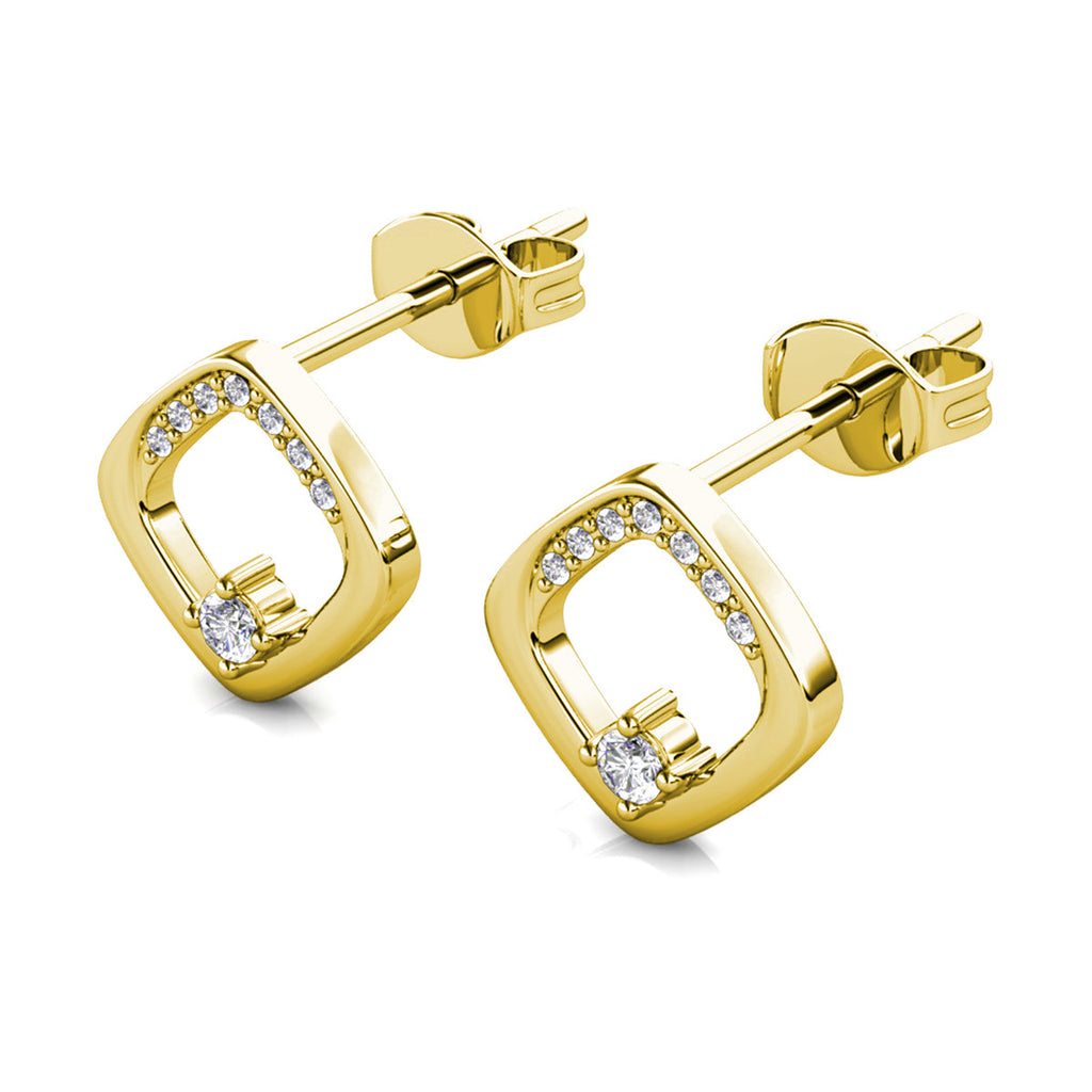 Boucles D'oreilles En Or 750 Cœur Avec Petit Diamant – Occasion
