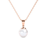 Parure Trio Mother of pearl ornée de cristaux Swarovski - 1 collier + 1 pendentifs + 1 paires de boucles d’oreilles + 1 bracelet - Livraison offerte