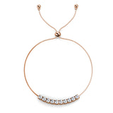 Parure Mia round vernice ornée de 13 cristaux Swarovski - 1 collier + 1 pendentif + 1 paire de boucles d’oreilles + 1 bracelet - Livraison offerte