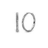 Paire de boucles d’oreilles chic ornée de 34 cristaux Swarovski - Livraison offerte