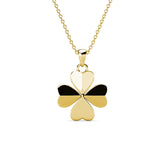 Parure pétale Clover (1 collier + 1 pendentif + 2 boucles d'oreilles) ornée de 6 cristaux Swarovski - Livraison Offerte