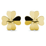 Parure pétale Clover (1 collier + 1 pendentif + 2 boucles d'oreilles) ornée de 6 cristaux Swarovski - Livraison Offerte