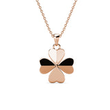 Parure pétale Clover (1 collier + 1 pendentif + 2 boucles d'oreilles) ornée de 6 cristaux Swarovski - Livraison Offerte