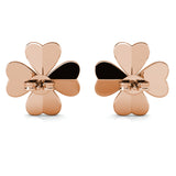 Parure pétale Clover (1 collier + 1 pendentif + 2 boucles d'oreilles) ornée de 6 cristaux Swarovski - Livraison Offerte