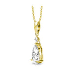 Collier pendentif princesse orné de 2 cristaux Swarovski - Livraison offerte