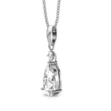 Collier pendentif princesse orné de 2 cristaux Swarovski - Livraison offerte