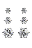 Coffret Trinity de 3 paires de Boucles d'oreilles ornées de cristaux Swarovski - Livraison Offerte