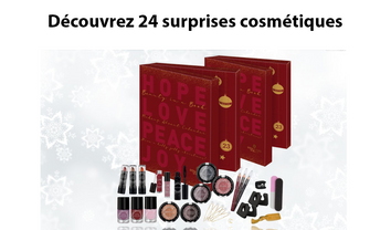 Calendrier de l'avent maquillage et accessoires "BEAUTY IN A BOOK" - Livraison offerte