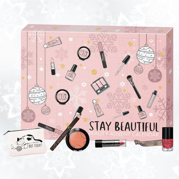 Calendrier de l'avent maquillage et accessoires "STAY BEAUTIFUL" - Livraison offerte