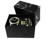 Coffret cadeau Excellanc pour homme avec 1 montre + 5 bracelets - Livraison offerte
