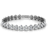 Bracelet Princesse en Zircon Blanc orné de 79 pierres - Livraison Offerte