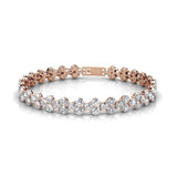 Bracelet Princesse en Zircon Blanc orné de 79 pierres - Livraison Offerte