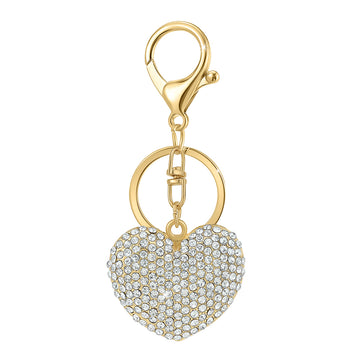 Porte-clés en alliage résistant orné de cristaux scintillants - Livraison offerte