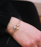 Lot de 3 bracelets Birth Stone orné de Cristaux Swarovski - Livraison Offerte
