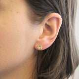 Parure Lily (collier + pendentif + 2 boucles d'oreilles) ornée de 3 cristaux Swarovski - Livraison - Offerte