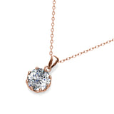 Parure Lily (collier + pendentif + 2 boucles d'oreilles) ornée de 3 cristaux Swarovski - Livraison - Offerte