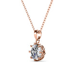 Parure Lily (collier + pendentif + 2 boucles d'oreilles) ornée de 3 cristaux Swarovski - Livraison - Offerte