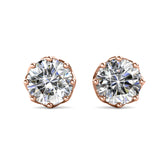 Parure Lily (collier + pendentif + 2 boucles d'oreilles) ornée de 3 cristaux Swarovski - Livraison - Offerte