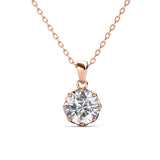Parure Lily (collier + pendentif + 2 boucles d'oreilles) ornée de 3 cristaux Swarovski - Livraison - Offerte