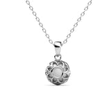 Parure Lily (collier + pendentif + 2 boucles d'oreilles) ornée de 3 cristaux Swarovski - Livraison - Offerte