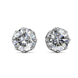 Parure Lily (collier + pendentif + 2 boucles d'oreilles) ornée de 3 cristaux Swarovski - Livraison - Offerte