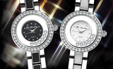 Montre Crystal Plaquée Rhodium ornée de 43 cristaux Swarovski - Livraison Offerte