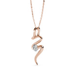 Coffret parure Spirale (1 collier + 1 paire de boucles d'oreilles) ornée de 3 cristaux Swarovski - Livraison Offerte