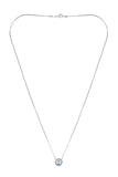 Collier plaqué rhodium 18 carats avec 7 cristaux Swarovski® - Livraison offerte