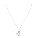 Collier fée avec coeur orné de cristaux Swarovski - Livraison Offerte